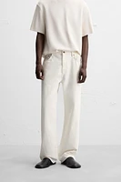 STRAIGHT FIT COTTON-HEMP JEANS