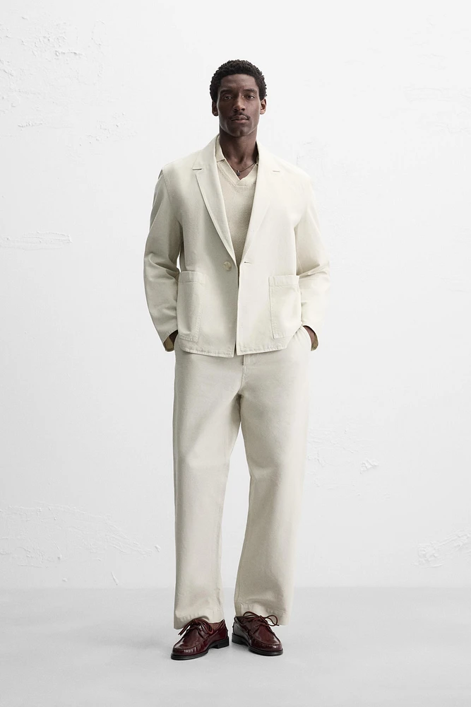 RELAXED FIT SUIT PANTS