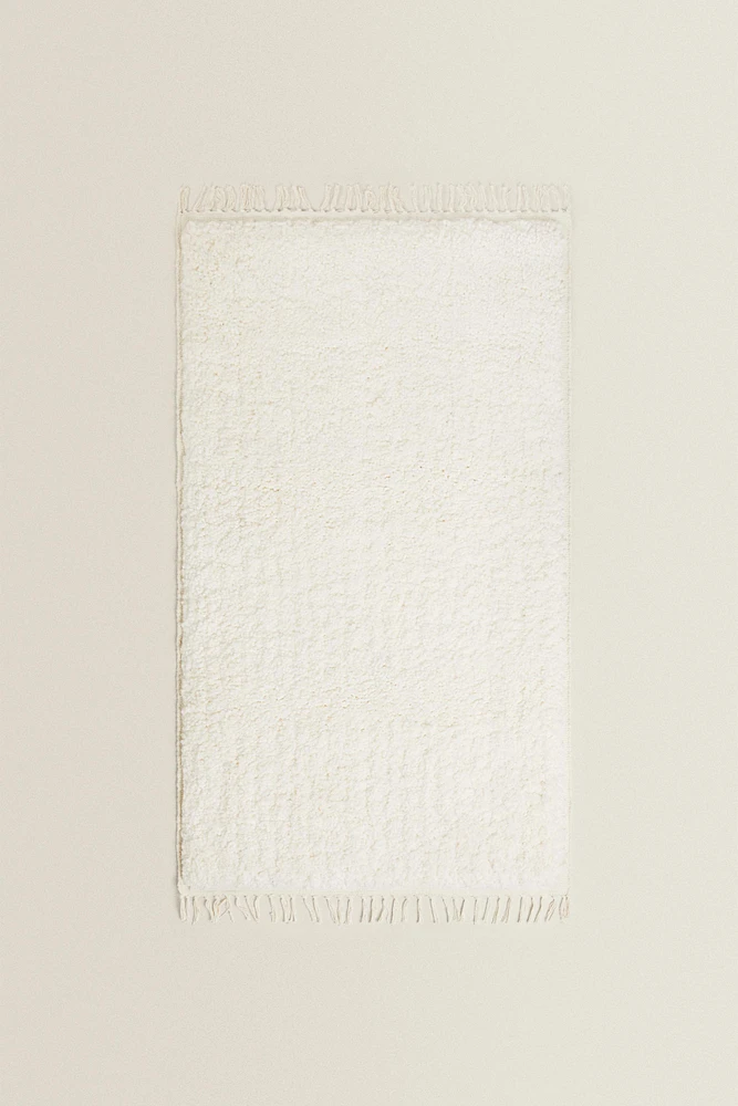 TAPIS RECTANGULAIRE COTON TEXTURÉ