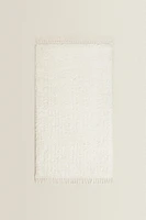 RECTANGULAR TEXTURED COTTON AREA RUG