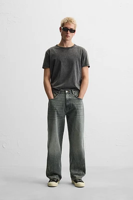 BAGGY FIT JEANS WITH SEAMS