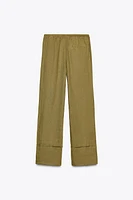 PANTALON LARGE 100 % LIN COLLECTION ZW