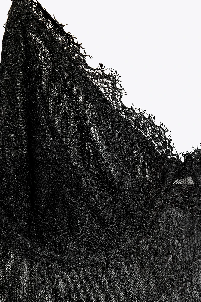 LACE CAMISOLE BODYSUIT