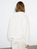 Veste bomber fluide effet volume