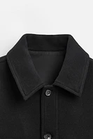 WOOL BLEND FELT TEXTURE JACKET