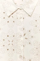 CHEMISE BRODERIES PERFORÉES GOMMÉES