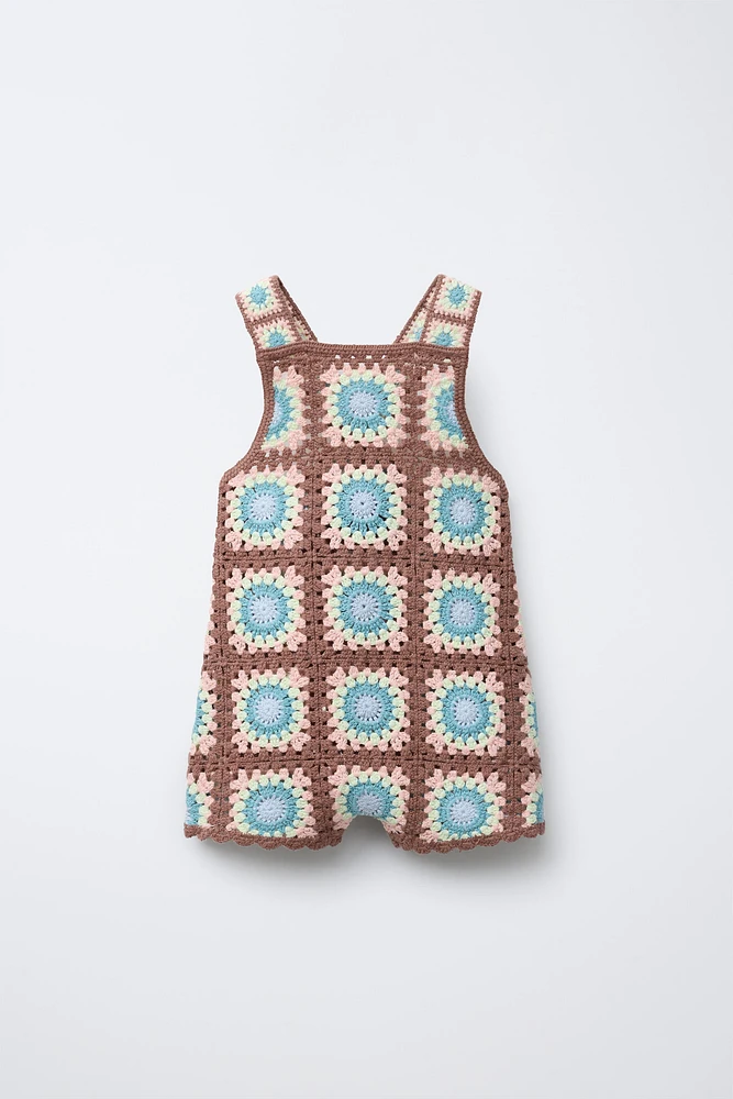 CROCHET KNIT OVERALLS