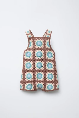 CROCHET KNIT OVERALLS