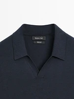 Polo à manches courtes en maille 100 % coton