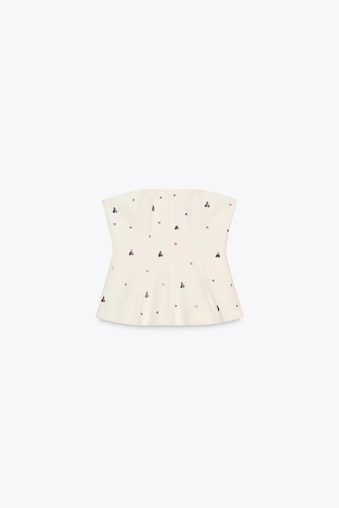 TOP BUSTIER BIJOUX
