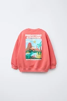 DINOSAUR PRINT SWEATSHIRT