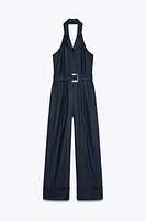COMBINAISON HALTER CEINTURE AVEC LIN