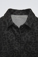 ANIMAL PRINT BOMBER JACKET