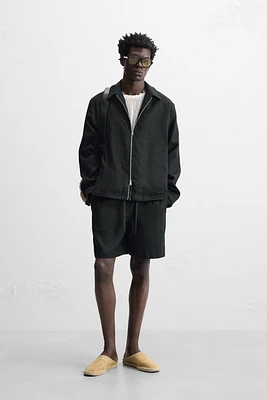 100% LINEN OVERSHIRT