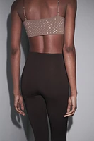 CREPE ZIPPER LEGGINGS