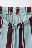 STRIPED CARGO PANTS