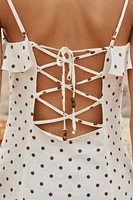 POLKA DOT MIDI DRESS