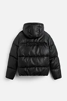 FAUX LEATHER PADDED JACKET