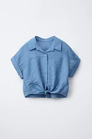 TEXTURED KNOT SHIRT