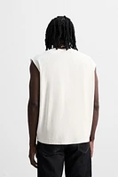 T-SHIRT DÉLAVÉ TANK À IMPRIMÉS