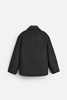 WOOL - CASHMERE CROP COAT