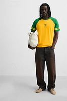 T-SHIRT COLOR BLOCK BRODÉ