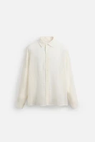 TEXTURED LINEN - COTTON SHIRT
