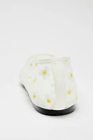 FLORAL MESH BALLET FLATS