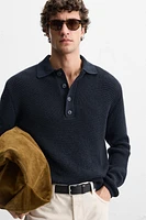 PURL KNIT POLO