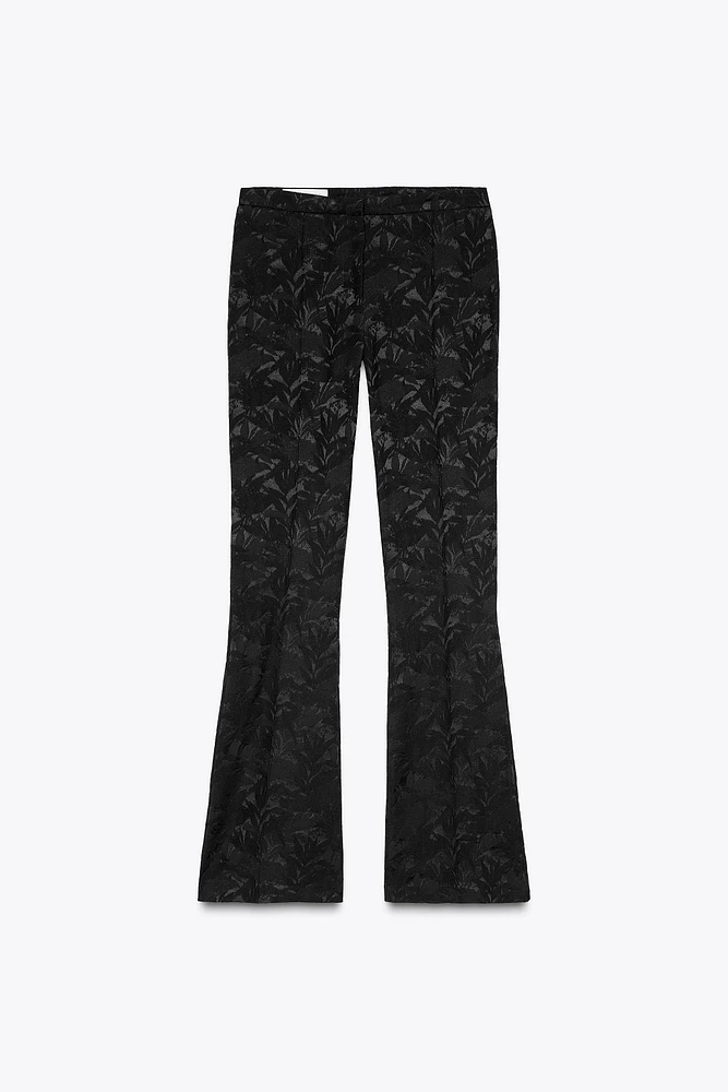 PANTALON EN JACQUARD À NERVURES