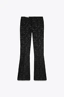 JACQUARD SEAM DETAIL PANTS