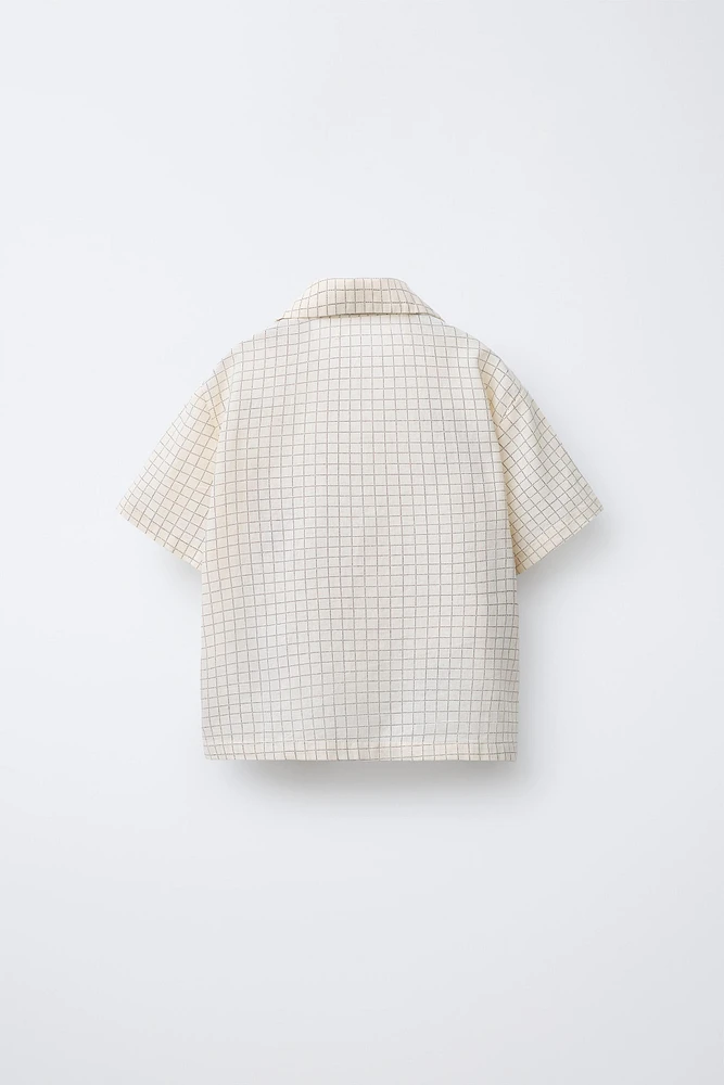 CHEMISE À CARREAUX ET PIÈCES