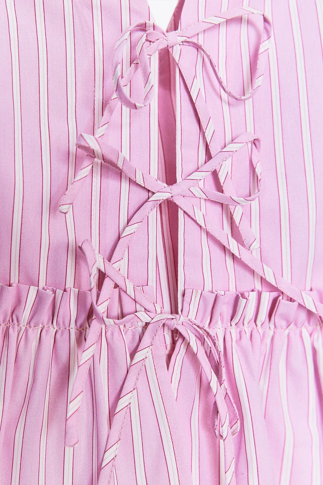 STRIPED TIE TOP