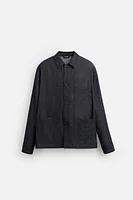DENIM POCKET OVERSHIRT