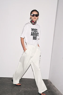 OVERSIZED TEXT T-SHIRT