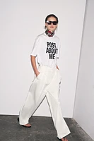 OVERSIZED TEXT T-SHIRT