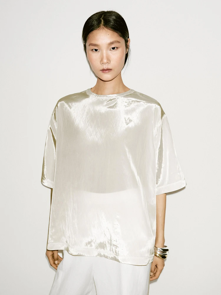 Short sleeve organza T-shirt - Limited Edition