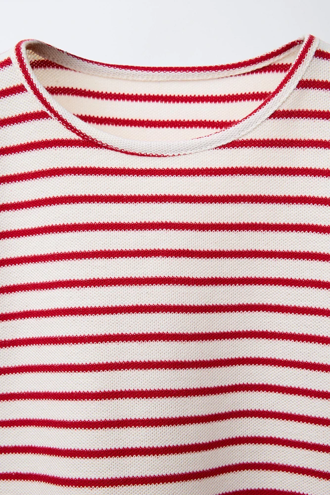 STRIPED PIQUÉ SHIRT