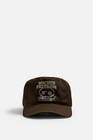 WASHED PRINT CAP
