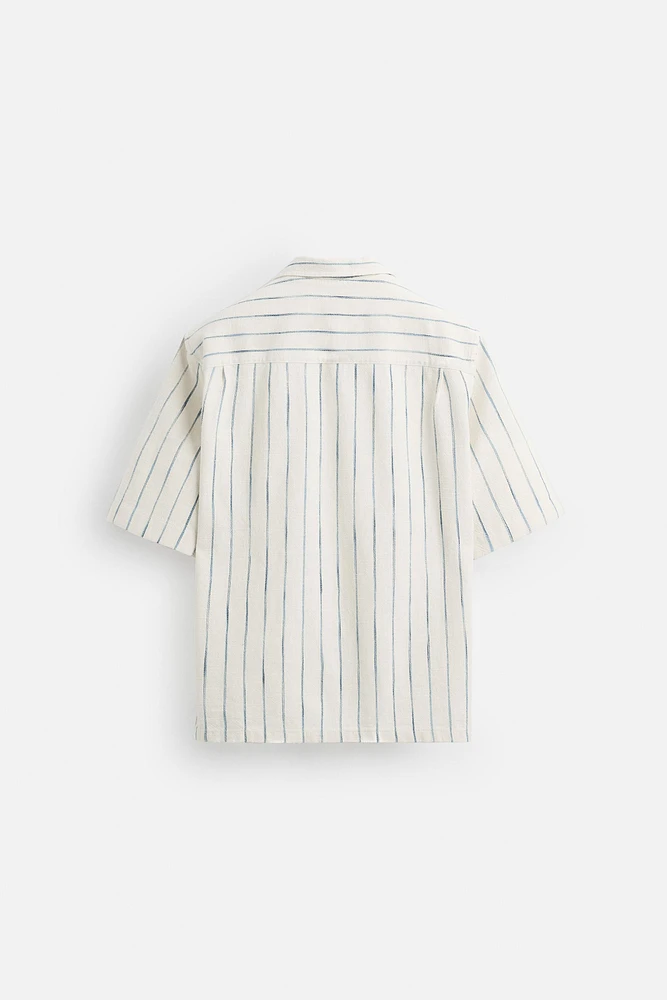 CHEMISE STRUCTURE À RAYURES