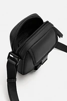 RUBBERIZED CROSSBODY BAG