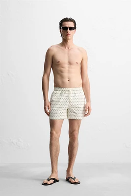 REGULAR GEOMETRIC PRINT SWIMSUIT