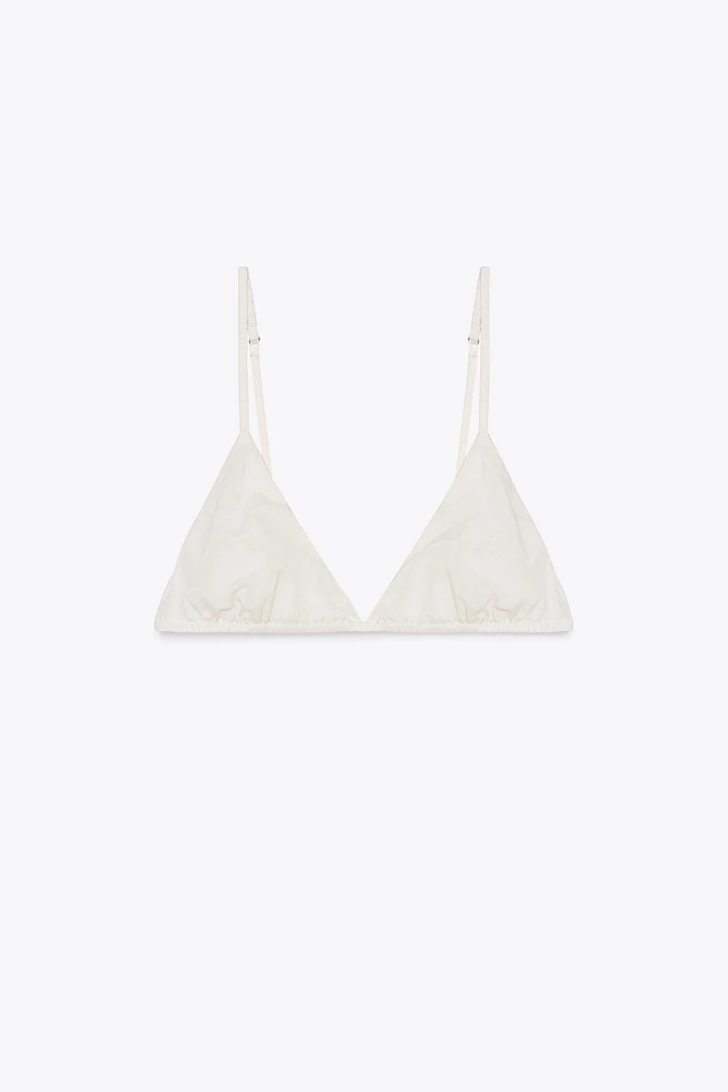 BRASSIÈRE TRIANGLE AVEC SOIE LIMITED EDITION