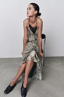 LONG PRINTED DRESS