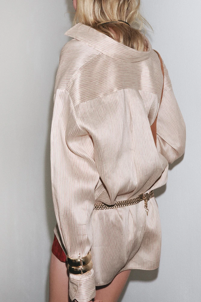 CHEMISE OVERSIZE MÉLANGE LIN ZW COLLECTION