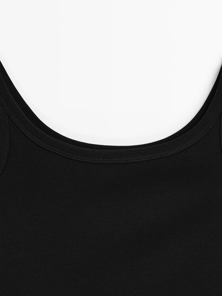Cotton blend tank top
