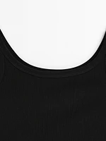 Cotton blend tank top