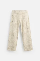 PANTALON DE CHARPENTIER À IMPRIMÉ ABSTRAIT