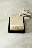 SHINY EARTHENWARE BATHROOM SOAP DISH