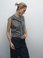 100% wool vest with sweater